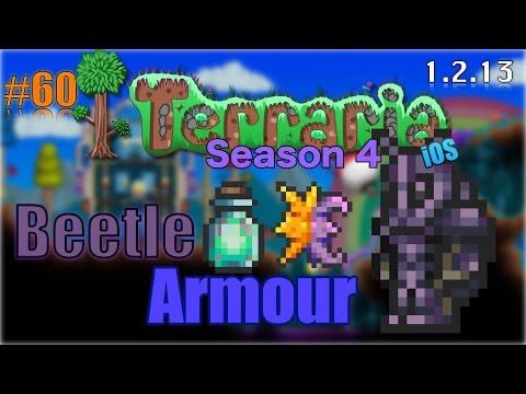 Let's Play Terraria (1.2.13) iOS- BEETLE ARMOUR & CELESTIAL STONE! Episode 60