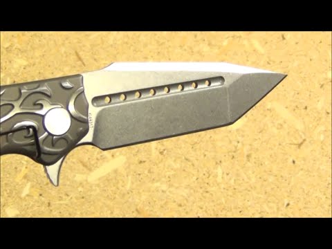 Kizer Ki4431T Folding Knife Review, S35VN Titanium Framelock Video