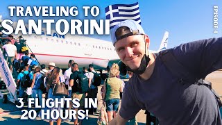 TRAVELING TO SANTORINI GREECE (2021): DFW-ORD-ATH-JTR TRAVEL VLOG