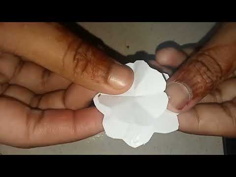 how make to beautiful paper flower | kids by |  SHAWKAT MUSIC GALLERY 🏵️🏵️