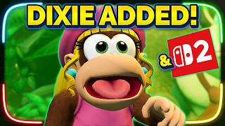 WHOA! DIXIE KONG IS NOW PLAYABLE IN DKC RETURNS HD!!