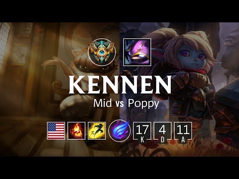 Kennen Mid vs Poppy - NA Master Patch 8.24
