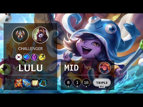 Lulu Mid vs Zoe - KR Challenger Patch 10.16