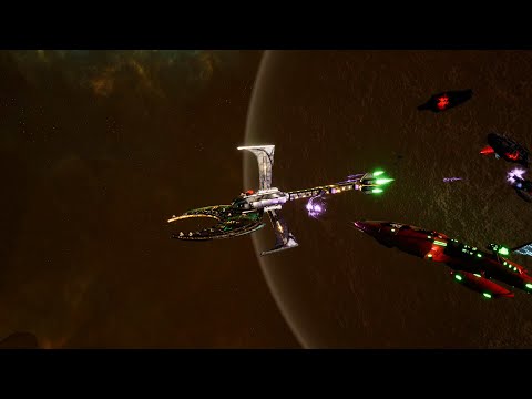 Asuryani vs Necrons! - Massive Battle, Skirmish Gameplay, Battlefleet Gothic Armada 2