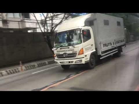 Light White Hino 500 Ranger 1017 Fruits & Vegetables Wing Van Truck in C5 Southbound