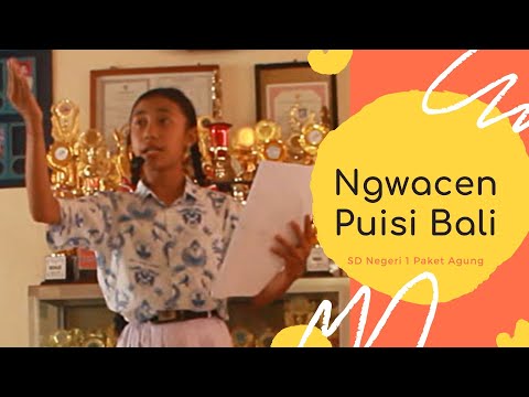 Ngwacen Puisi Bali | Festival Tunas Bahasa Ibu