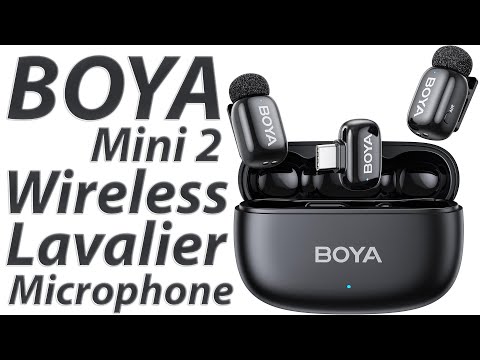 BOYA mini 2 Wireless Microphone | Wireless Lavalier Microphone for Vlogging Podcast