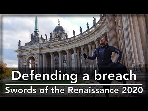 Montante: Defending a breach in a wall - Swords of the Renaissance 2020