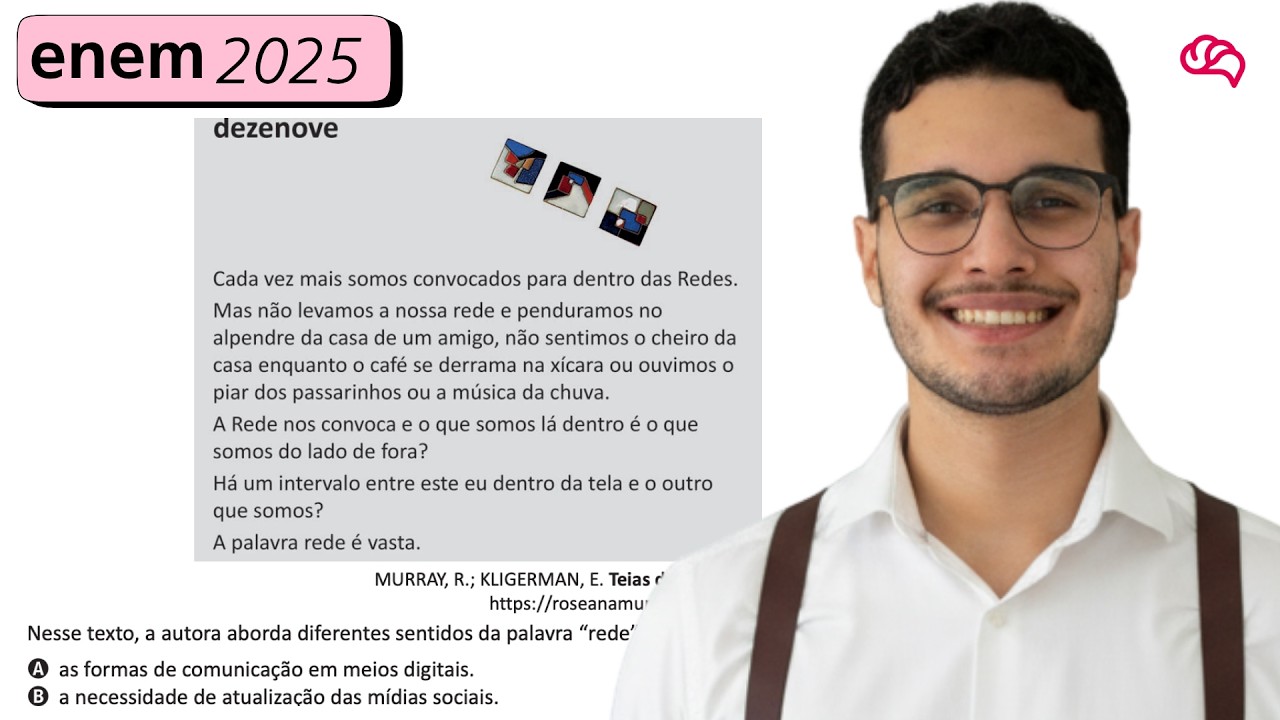Resolução em Vídeo — Questão 31 ENEM 2025