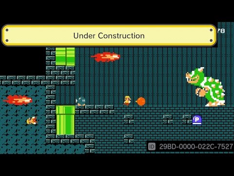 My Super Mario Maker Level - Under Construction (Clear Video)