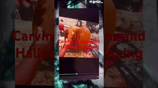 Pumpkin carving, and Halloween shopping. #Shorts #Halloween. ￼