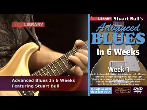 Advanced Blues Guitar Lessons - 6 Weeks Guitar DVD Series With Stuart Bull Licklibrary