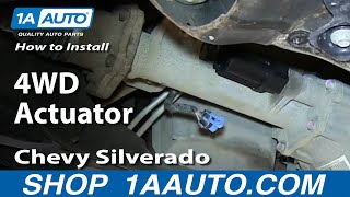 How to Replace Four Wheel Drive Actuator 99-13 Chevy Silverado
