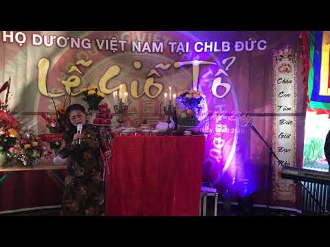 CHỊ MINH MAI HÁT MỪNG LỄ GIỖ TỔ DÒNG HỌ DƯƠNG VIỆT NAM TẠI CHLB ĐỨC