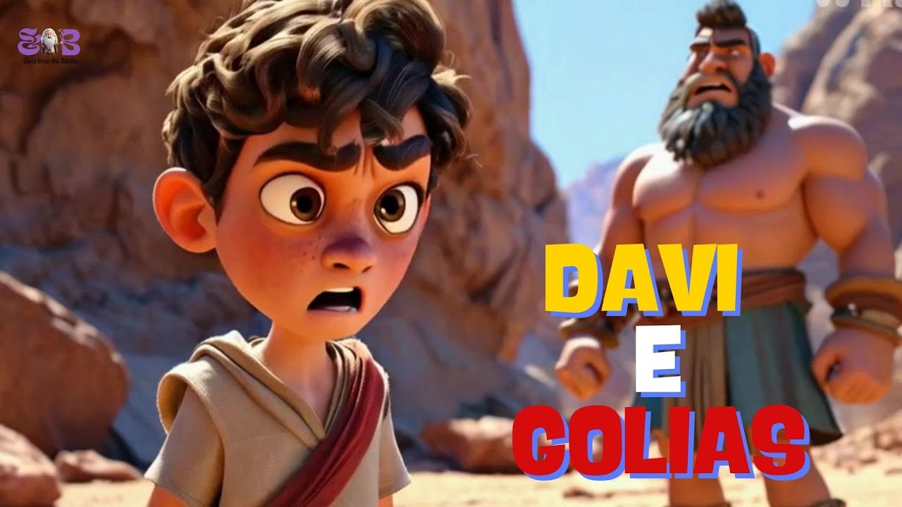 DAVI E GOLIAS | FILME BÍBLICO | DESENHO BIBLICO