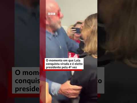 O momento que Lula é reeleito presidente do Brasil em virada inédita