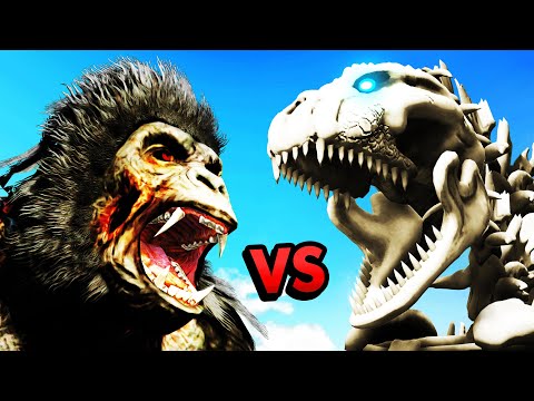 SKELETON GODZILLA vs ZOMBIE KING KONG In GTA 5