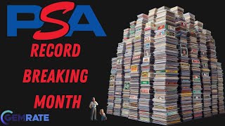 Record breaking month from PSA. New pricing & Gemrate data.