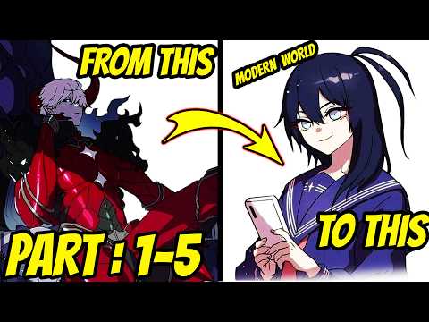 Final Boss Girl Reincarnates to the Modern World? | Akari the Final Boss Girl Manhwa part:1- 5