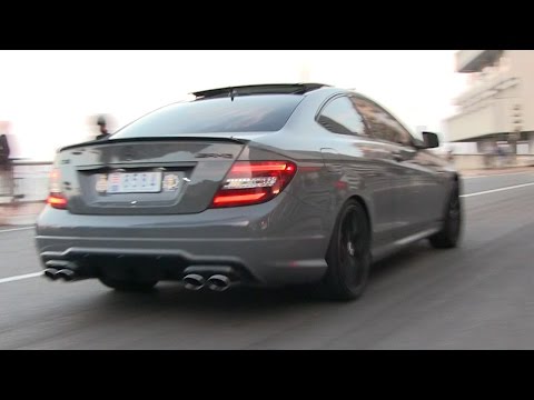 Nardo Grey Mercedes C63 AMG 507 Edition in Monaco | BURNOUT!