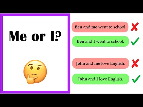 When to use ME and I? 🤷🏼‍♀️ Easy Explanation