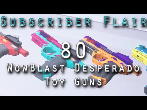 80 WowBlast Desperado Toy Guns (Star Citizen Subscriber Flair)