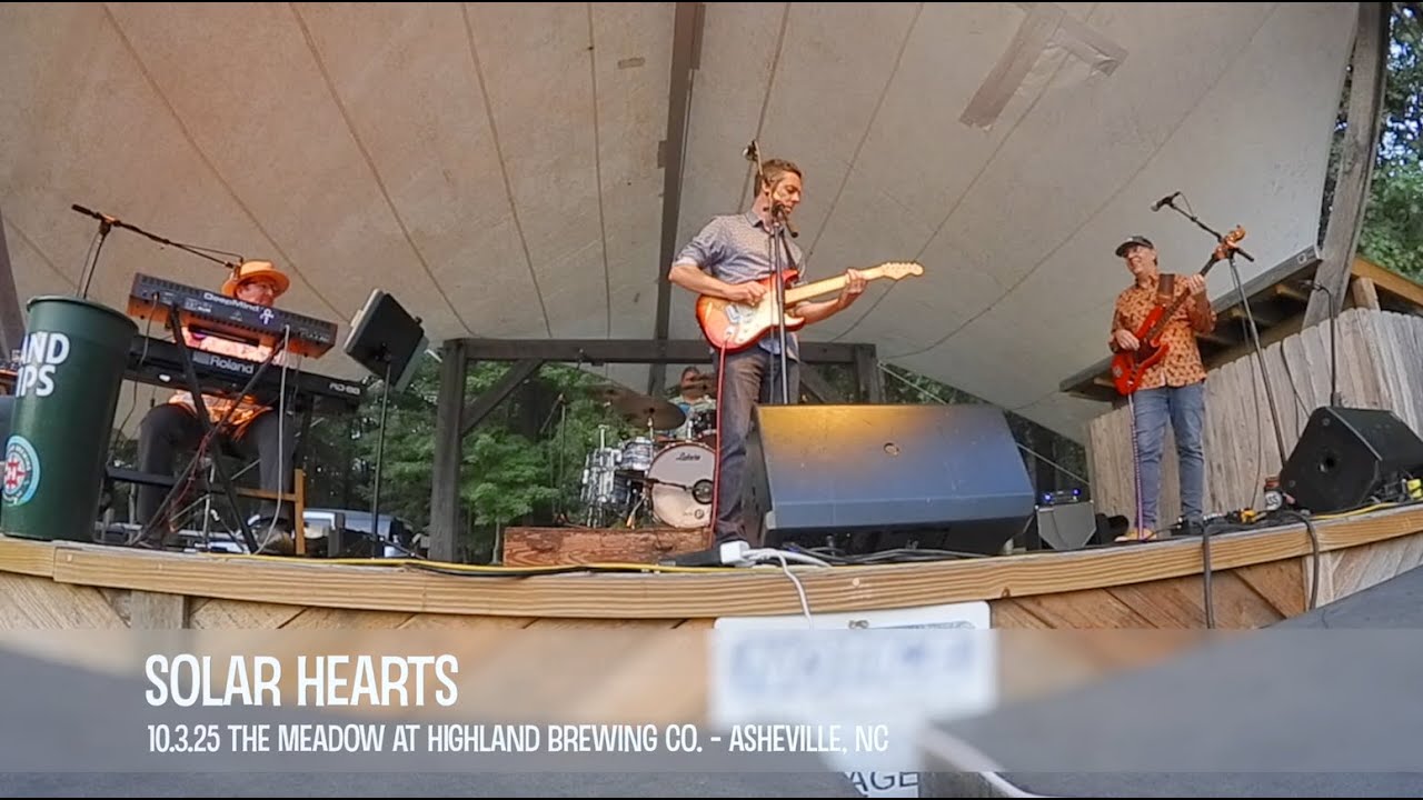 Solar Hearts performs on 10.3.25 at The Meadow at Highland Brewing Co. - Asheville, NC #music