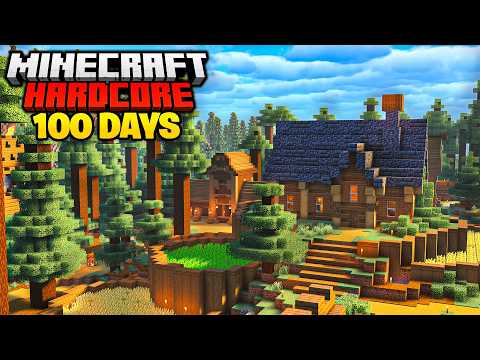 I survived 100 Days in a FOREST in Hardcore Minecraft!