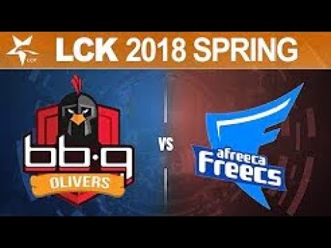 BBQ vs AFS, Game 2   LCK Spring Split 2018 W9D1   bbq OLIVERS vs Afreeca Freecs G2
