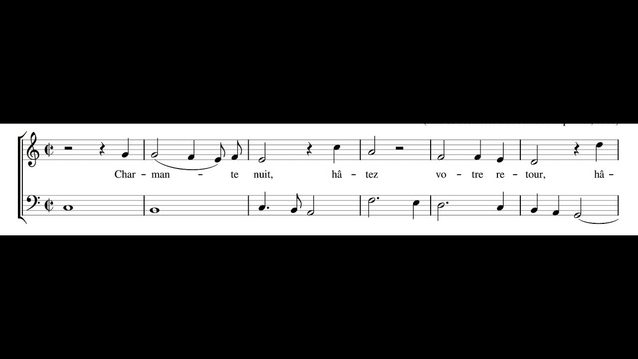 MICHEL LAMBERT: Charmante nuit hâtez votre retour PDF SCORE