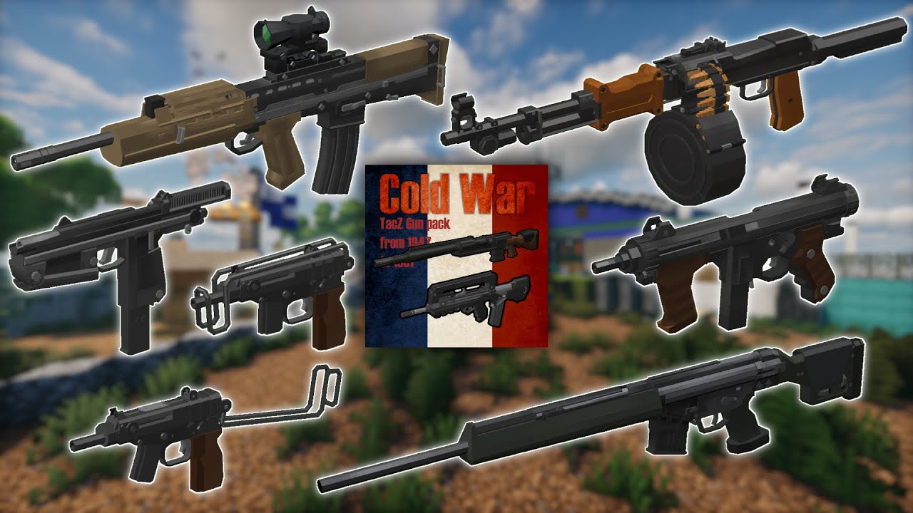 Minecraft TaCZ Cold War Gunpack - All Weapons Showcase | v0.51 | By LOL_141