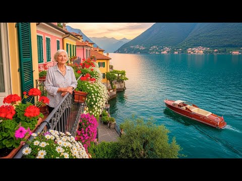 VARENNA WALKING TOUR - LAKE COMO , ONE OF THE MOST BEAUTIFUL VILLAGES IN ITALY 4k