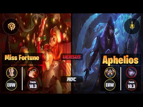 Caps MISS FORTUNE (ADC) [Press the Attack] VS APHELIOS - Challenger EUW Patch 10.3