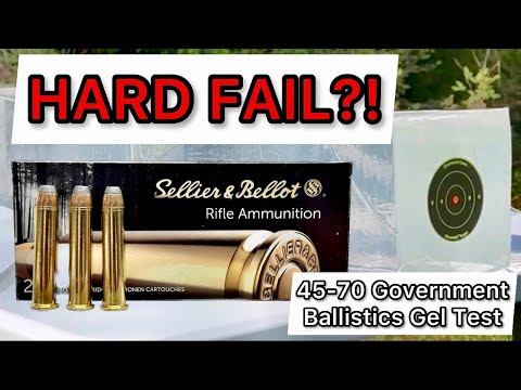 WIN or FAIL?! 45-70 Sellier \u0026 Bellot 405gr Ammo Test