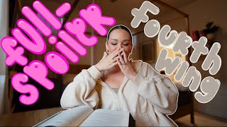 Fourth Wing reading vlog 🍂❤️‍🔥✨☁️🐉 (FULL SPOILER)