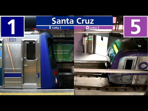 Metrô SP / ViaMobilidade | Trens na estação Santa Cruz #2