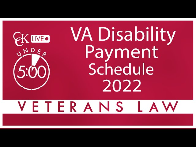 VA Disability Pay Dates for 2022