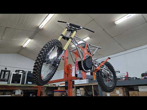 Electric Dirt Bike Build Ep.3 | Installing Motor, Custom Sprockets & Building 2 Stage Transmission