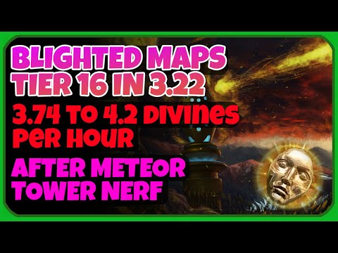 [POE 3.22] Blighted Maps Tier 16 | 3.74 to 4.2 divines per hour | Path of Exile Trials of Ancestors