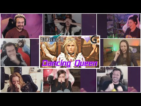 Dancing Queen!! Gamers React To Cloud Dancing Reaction Mashup! Final Fantasy 7 Remake Honeybee Inn