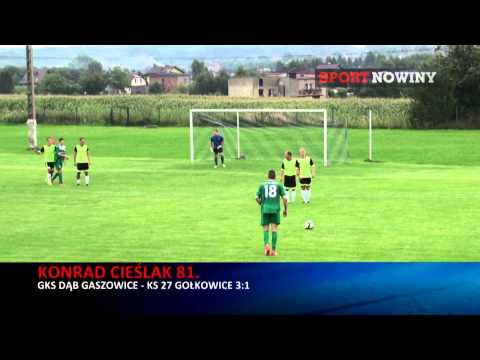 Niesamowity gol z rzutu wolnego / Amazing goal from the free kick Cieślak - 6th league in Poland