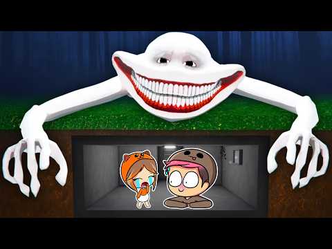 Construimos un BUNKER SEGURO para PROTEGERNOS de los MONSTRUOS con BEBÉ Mandarina en Roblox