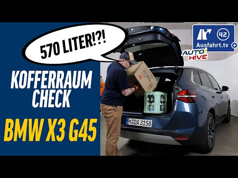 Trunk check: BMW X3 (G45) - what fits in the trunk? Bicycle? Ladder? Suitcases? Bags?