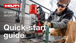 Hilti SF 30M-22 Cordless Magnetic Drill Press | Quick-start guide