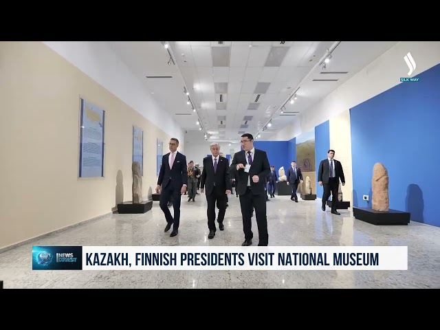 Президенты Казахстана и Финляндии посетили Национальный музей