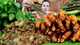 กินข้าวซุปมะเขือปีกไก่ทอดข้าวเหนียวฮ้อนๆเเซ่บลืมอิ่มจ้า|ส้มซ่าพาเเซ่บ 28 พฤษภาคม ค.ศ. 2025