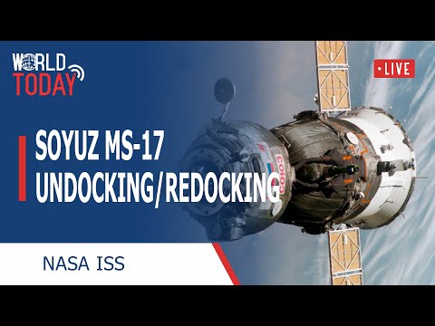NASA LIVE | Soyuz Cargo Ship Progress MS-17 Undocking and Redocking