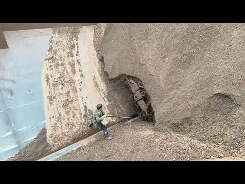 Barge unloading | Relaxing video