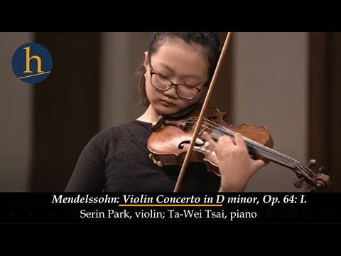 Mendelssohn: Violin Concerto: I. | Serin Park, 12, violin