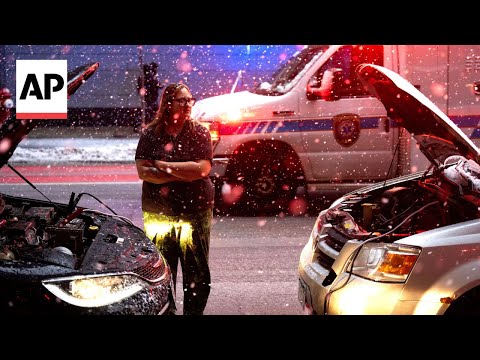 Scene in Minnesota as winter storm threatens blizzard-like conditions